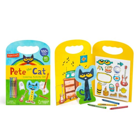 Educational Insights&#xAE; Papercraft Pete the Cat Coloring Activity Set